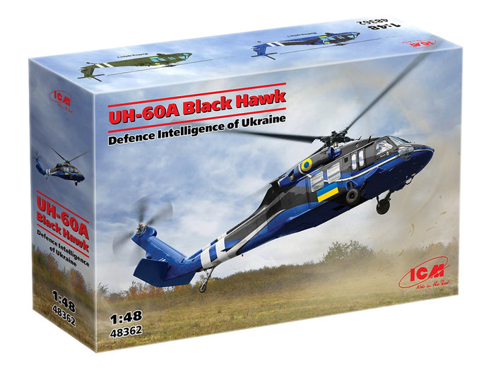 UH-60A Black Hawk
Defence Intelligence of Ukraine Scale 1:48 ICM48362 Plastic Model Helicopter Kit