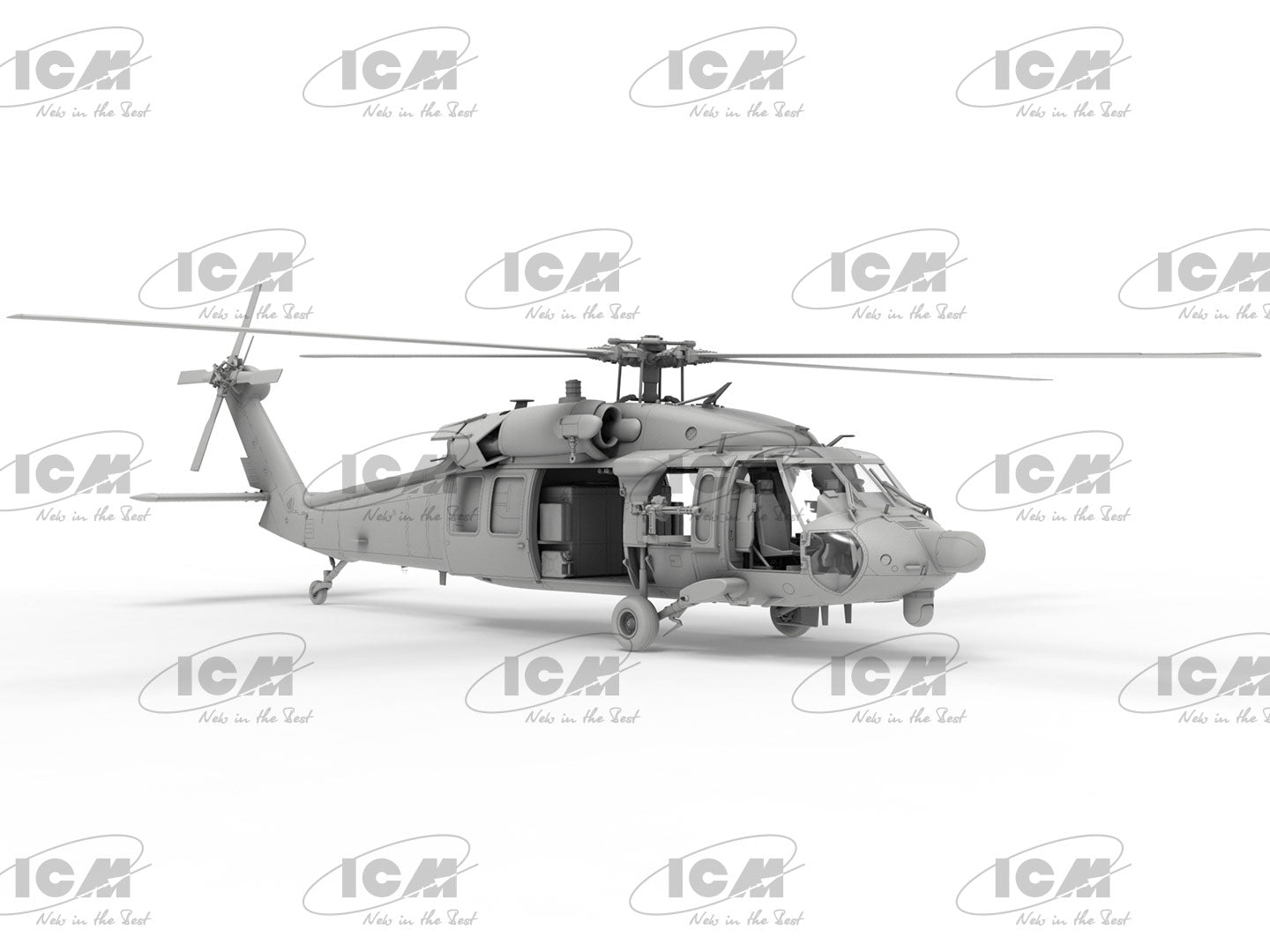Black Hawk Down Operation Gothic Serpent Scale 1:48 ICM48363 Plastic Model Helicopter Kit