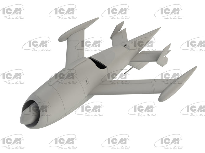 ICM 48400 Plastic model kit 1:48 KDA-1 (Q-2A) Firebee with trailer kits model