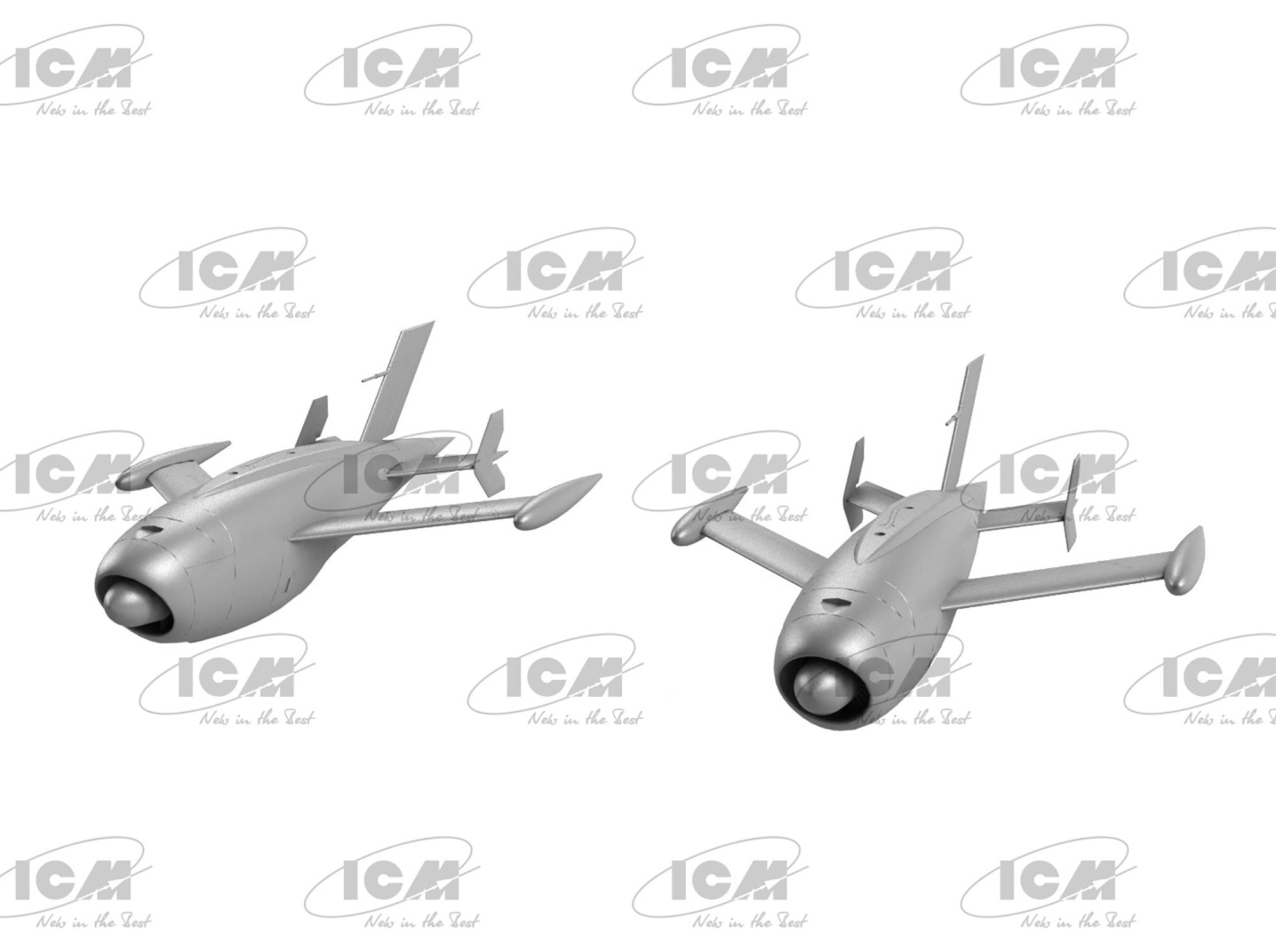 ICM 48402 Plastic model kit Scale 1:48 KDA-1 (Q-2A) Firebee US Drone - kit model