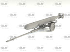 ICM48404 Plastic model Scale 1:48 WWII German Torpedo Trailer plastic kit models