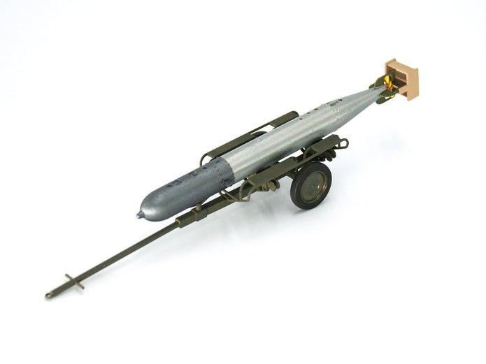 ICM48404 Plastic model Scale 1:48 WWII German Torpedo Trailer plastic kit models