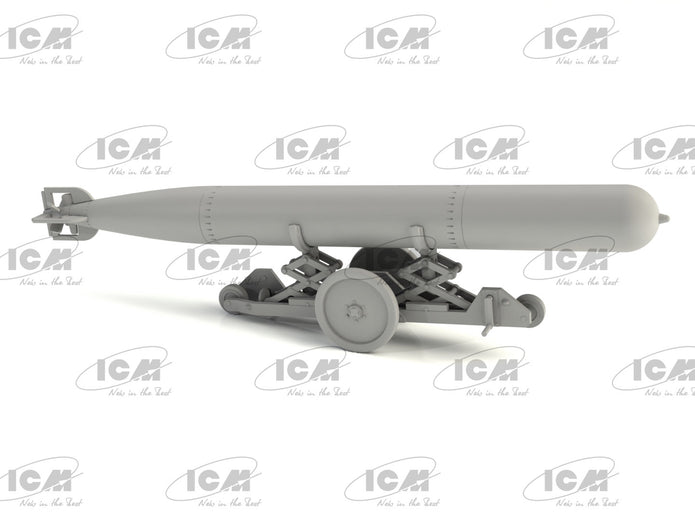 ICM 48405 Plastic model kit Scale 1:48 WWII British Torpedo Trailer models kits