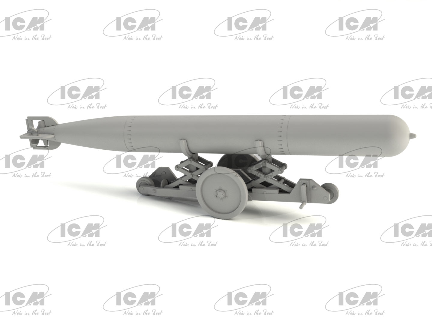 ICM 48405 Plastic model kit Scale 1:48 WWII British Torpedo Trailer models kits