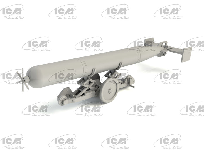 ICM 48405 Plastic model kit Scale 1:48 WWII British Torpedo Trailer models kits