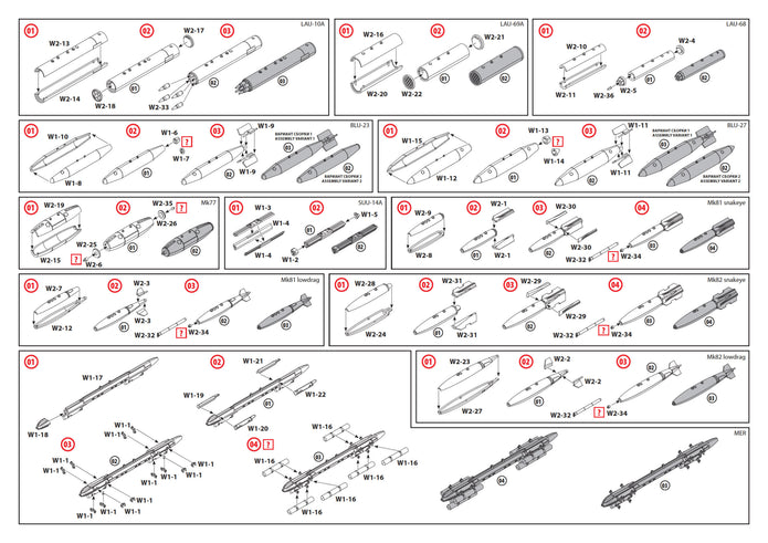 ICM 48406 Plastic model kit Scale 1:48 US Aviation Armament model kits plastic