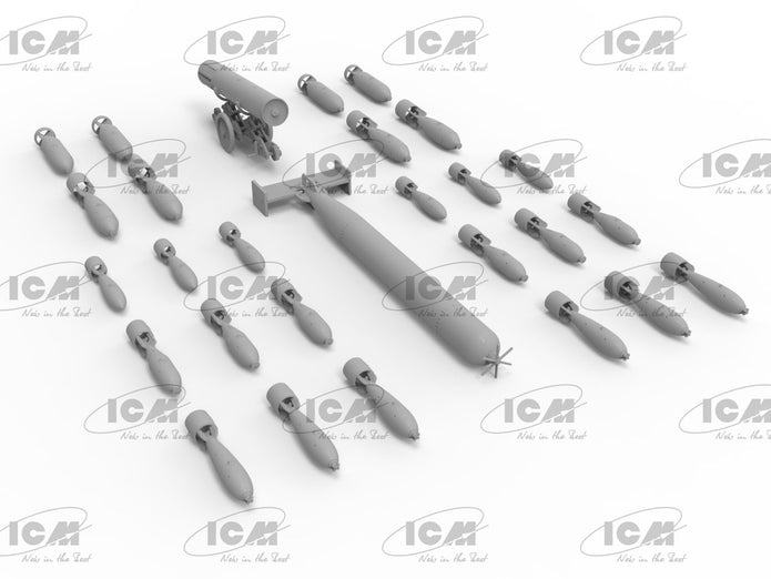 ICM 48407 Plastic model figures kit Scale 1:48 WWII British Aircraft Armament