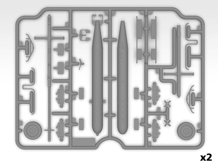 WWII German Aircraft Armament Scale 1:48 Plastic Model Kit ICM 48408
