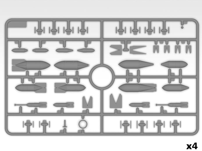 WWII German Aircraft Armament Scale 1:48 Plastic Model Kit ICM 48408