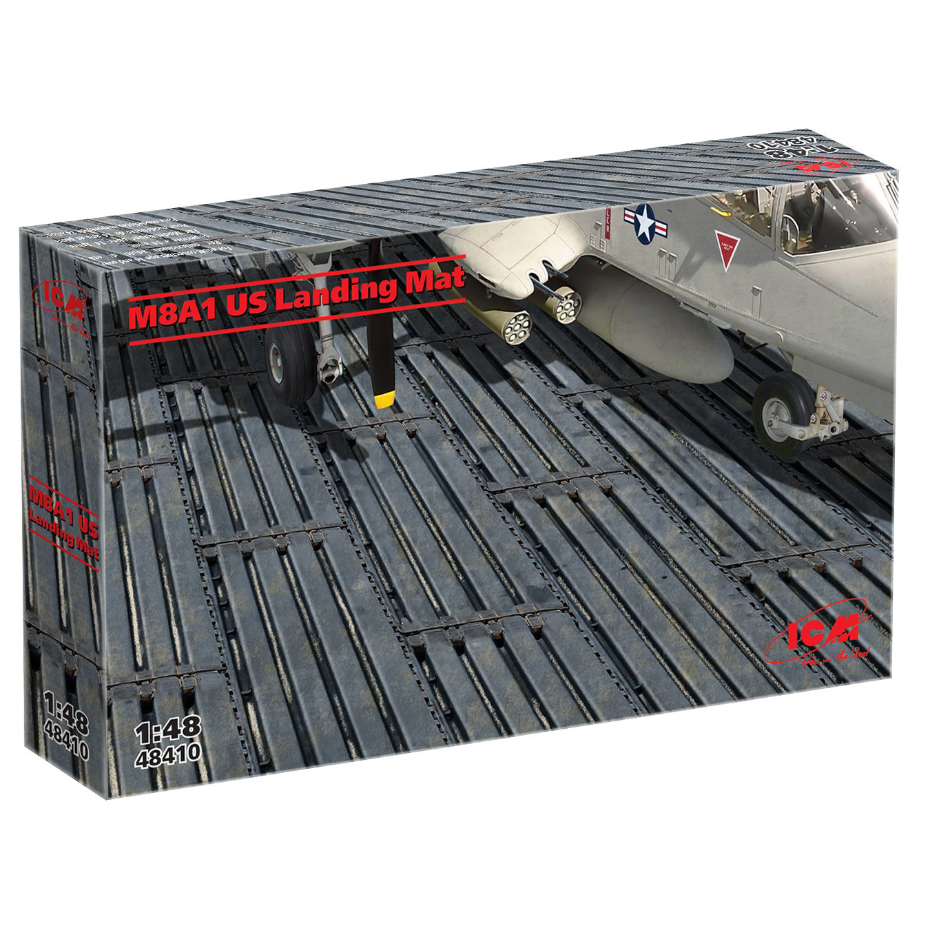 US Airfield Surface M8A1 US Landing Mat Scale 1:48 Plastic Model Kit ICM 48410