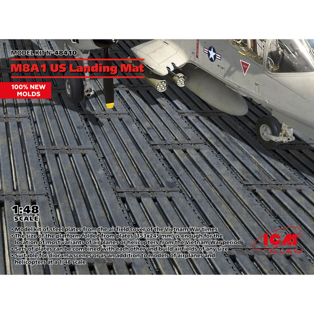 US Airfield Surface M8A1 US Landing Mat Scale 1:48 Plastic Model Kit ICM 48410