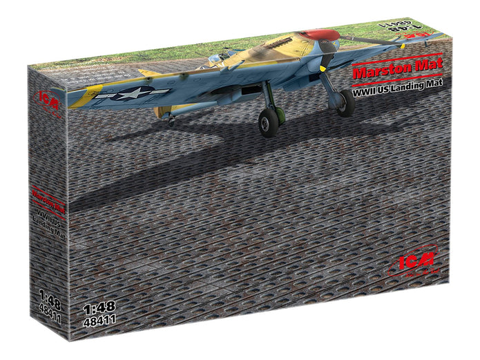 Marston Mat WWII US Landing Mat Scale 1:48 ICM48411 Plastic Model Stands Kit