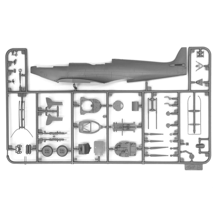 ICM 48801 Scale model kit 1:48 Spitfire Mk.IX with RAF pilots & ground personnel