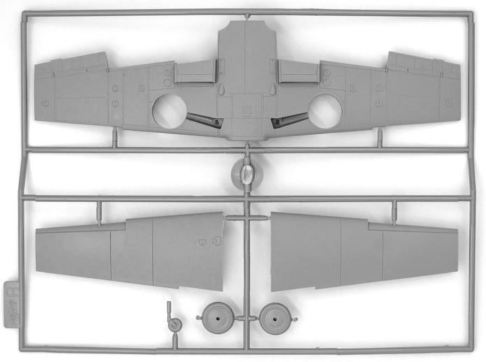 ICM 48805 Plastic model kit aircraft 1:48 Bf 109F-4 with German Ground Personnel