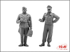 ICM 48805 Plastic model kit aircraft 1:48 Bf 109F-4 with German Ground Personnel