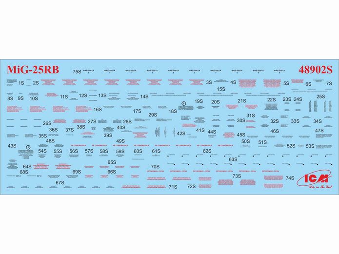 ICM 48902 Plastic model kit aircraft 1:48 Soviet reconnaissance plane MiG-25 RB