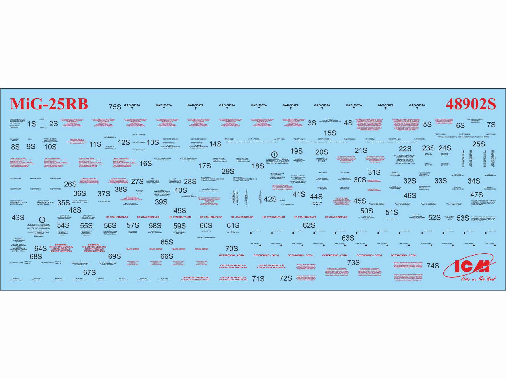 ICM 48902 Plastic model kit aircraft 1:48 Soviet reconnaissance plane MiG-25 RB
