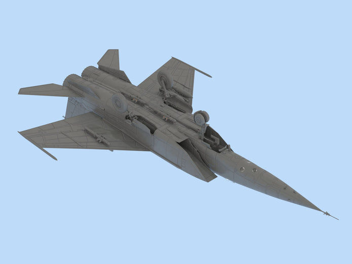 ICM 48902 Plastic model kit aircraft 1:48 Soviet reconnaissance plane MiG-25 RB