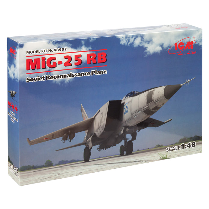 ICM 48902 Plastic model kit aircraft 1:48 Soviet reconnaissance plane MiG-25 RB
