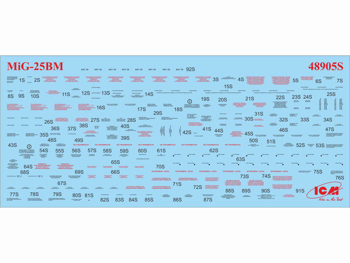 ICM 48905 Plastic model kit 1:48 MiG-25 BM, Soviet Strike Aircraft kits models