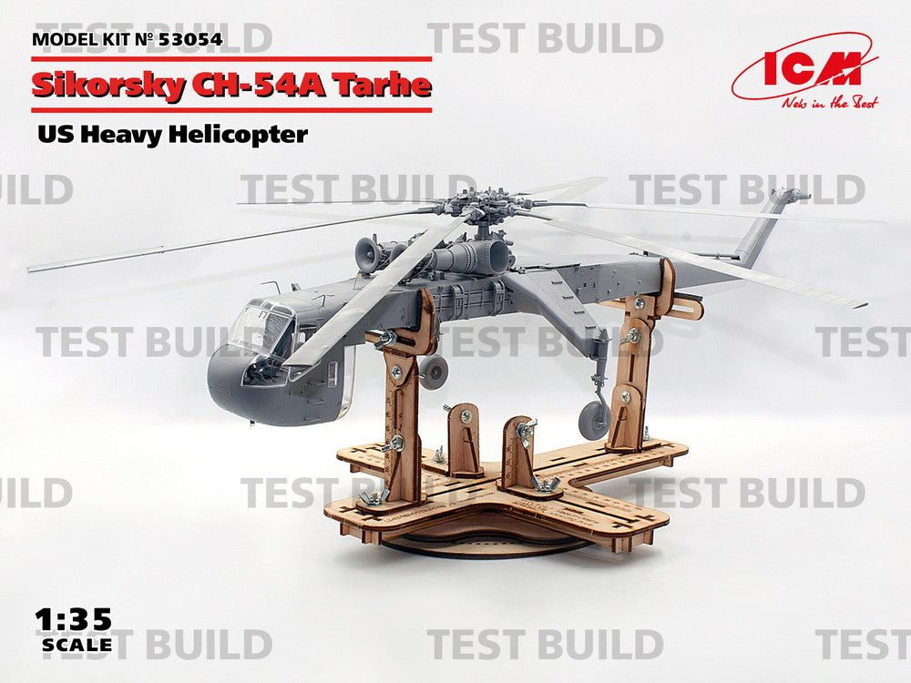 ICM 53054 kit model helicopter 1:35 Sikorsky CH-54A Tarhe US heavy helicopter
