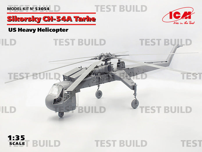 ICM 53054 kit model helicopter 1:35 Sikorsky CH-54A Tarhe US heavy helicopter