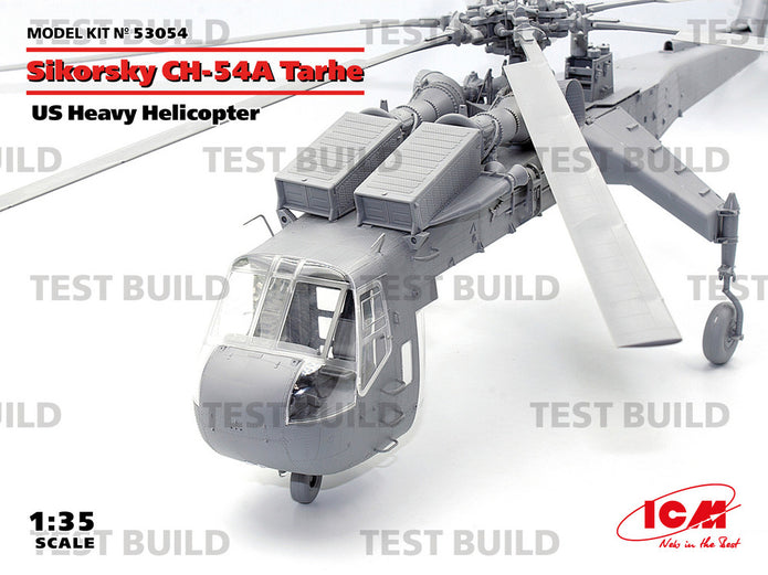ICM 53054 kit model helicopter 1:35 Sikorsky CH-54A Tarhe US heavy helicopter
