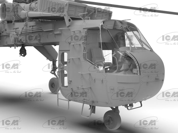 ICM 53054 kit model helicopter 1:35 Sikorsky CH-54A Tarhe US heavy helicopter