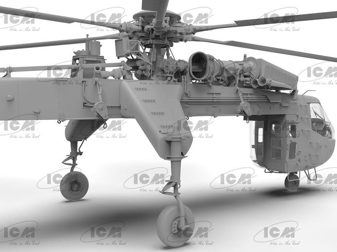 ICM 53054 kit model helicopter 1:35 Sikorsky CH-54A Tarhe US heavy helicopter