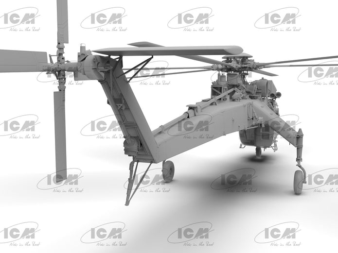 ICM 53054 kit model helicopter 1:35 Sikorsky CH-54A Tarhe US heavy helicopter