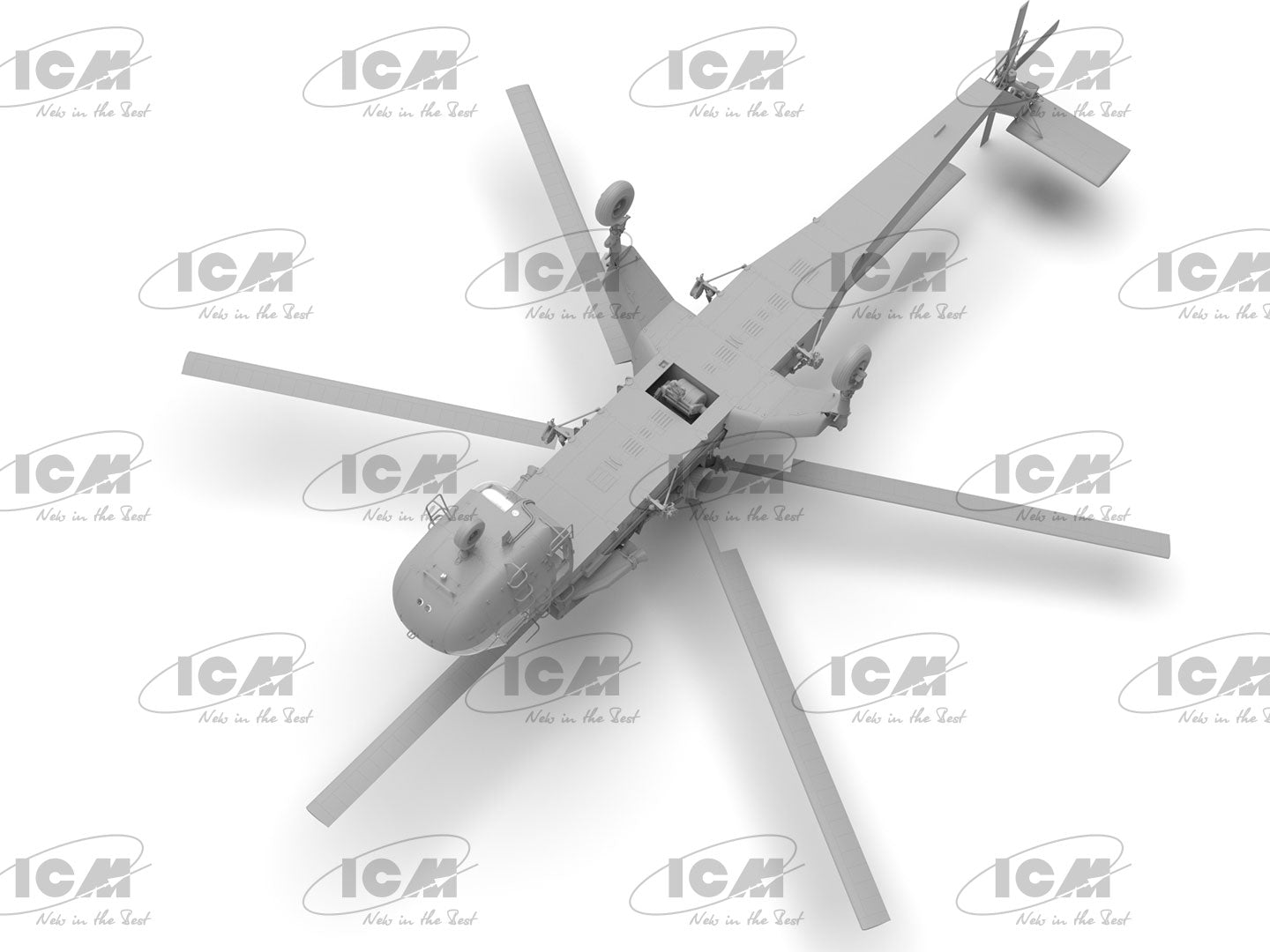 ICM 53054 kit model helicopter 1:35 Sikorsky CH-54A Tarhe US heavy helicopter