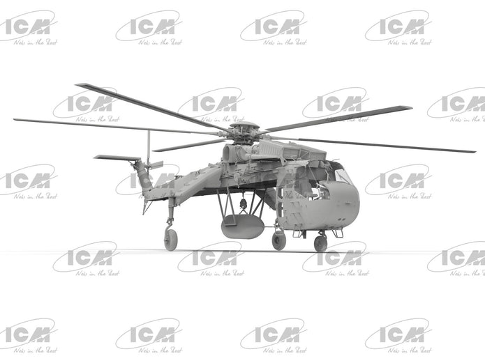 ICM 53055 Plastic model kit 1:35 Helicopter Sikorsky CH54A Tarhe with M-121 bomb