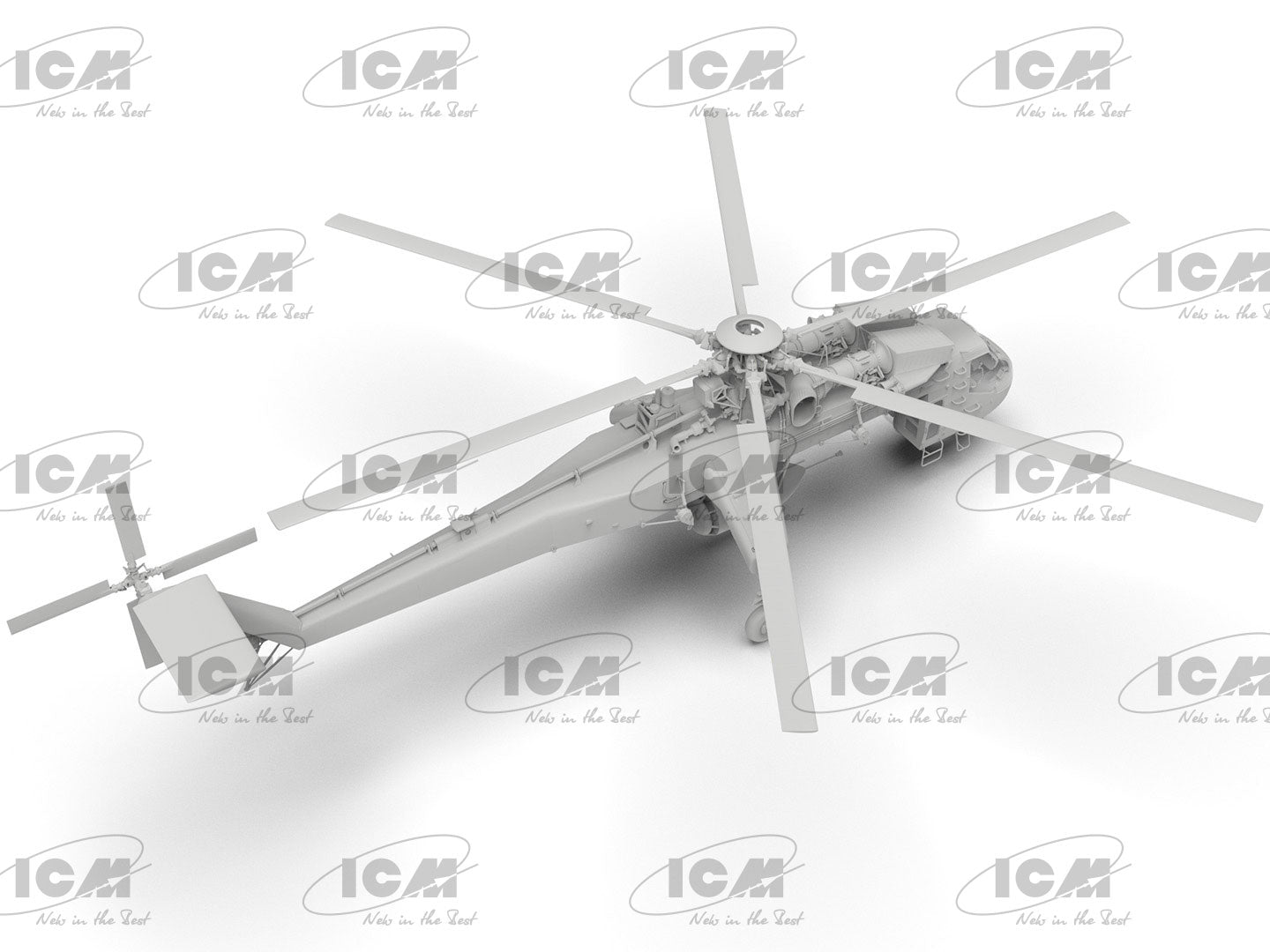 ICM 53055 Plastic model kit 1:35 Helicopter Sikorsky CH54A Tarhe with M-121 bomb