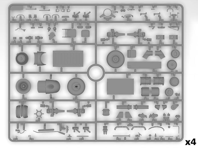 CH-54A Tarhe with Universal Military Pod Plastic Model Helicopter 1:35 ICM 53057