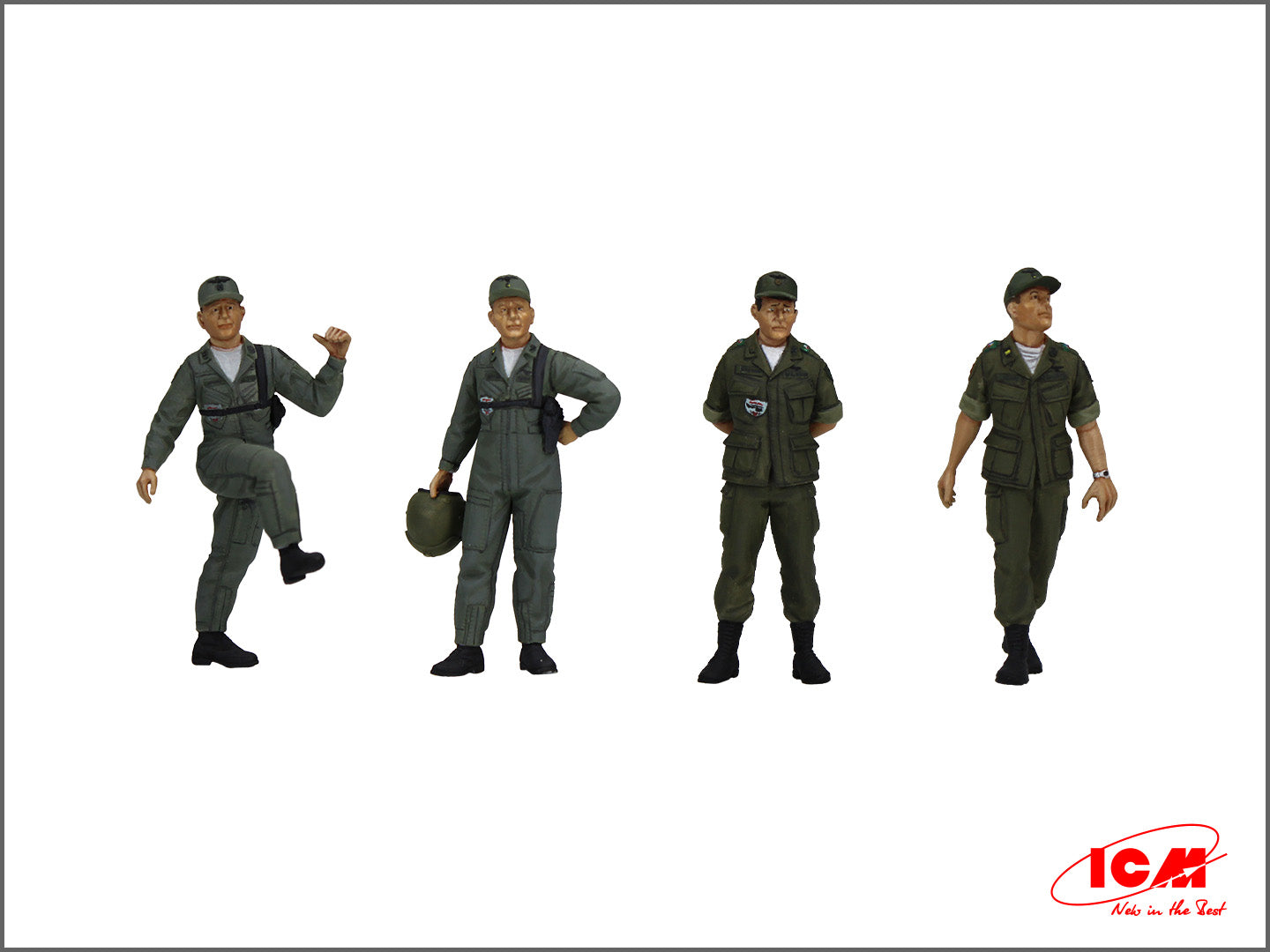 ICM 53101 Scale kit 1:35 US Pilots (1960-1970s) Sikorsky CH-54A Bell AH-1G Cobra