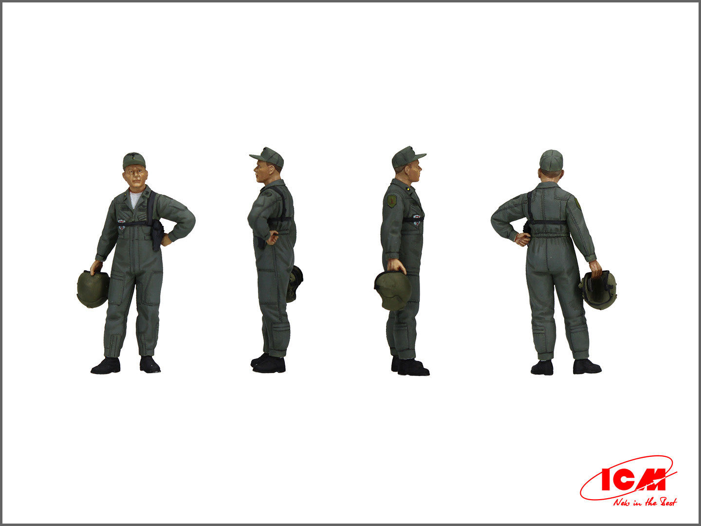 ICM 53101 Scale kit 1:35 US Pilots (1960-1970s) Sikorsky CH-54A Bell AH-1G Cobra