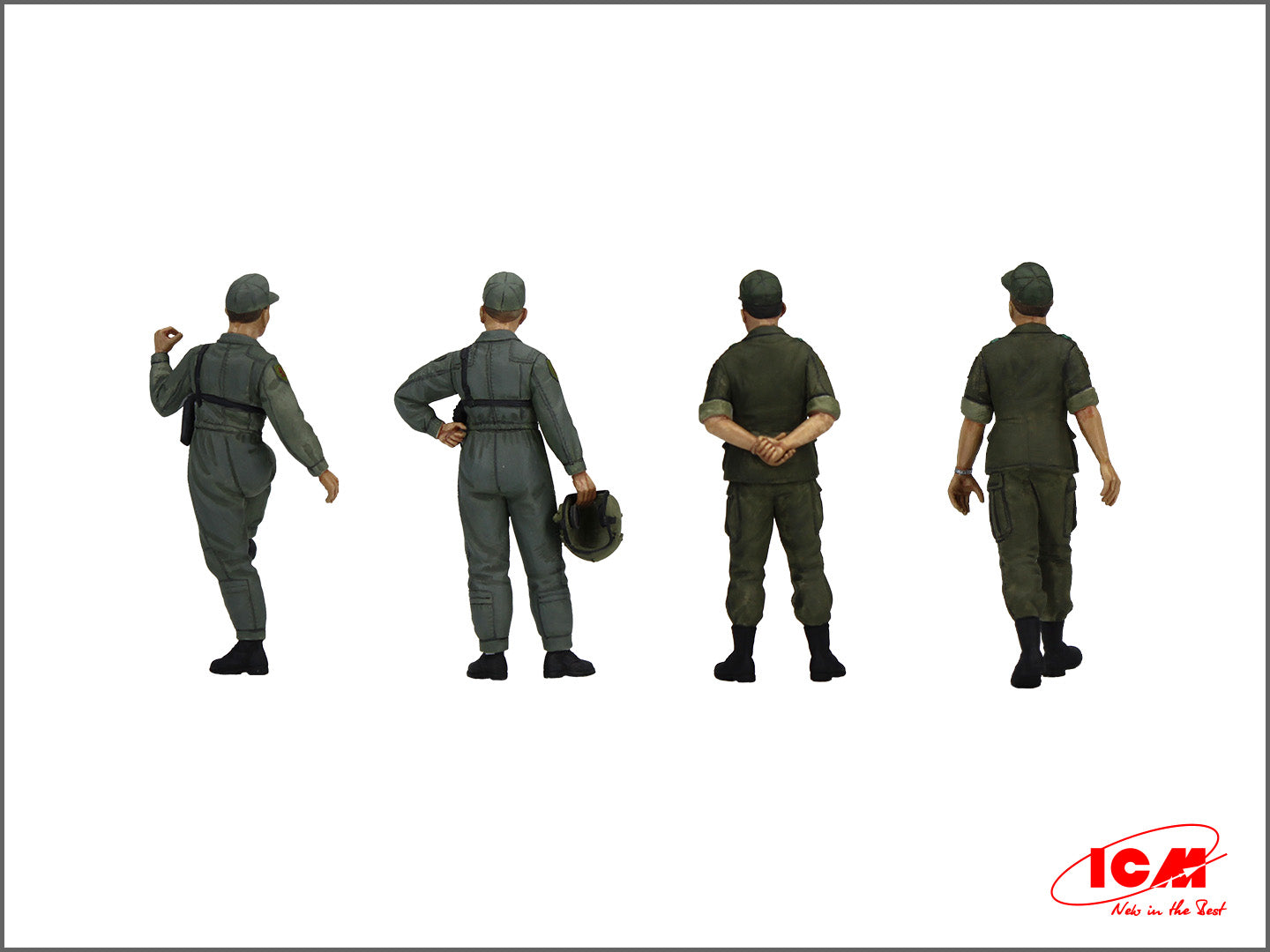 ICM 53101 Scale kit 1:35 US Pilots (1960-1970s) Sikorsky CH-54A Bell AH-1G Cobra