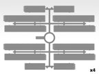 M8A1 US Landing Mat 8,2*13,2in (210×336mm) Scale 1:35 Plastic Model Kit ICM53200