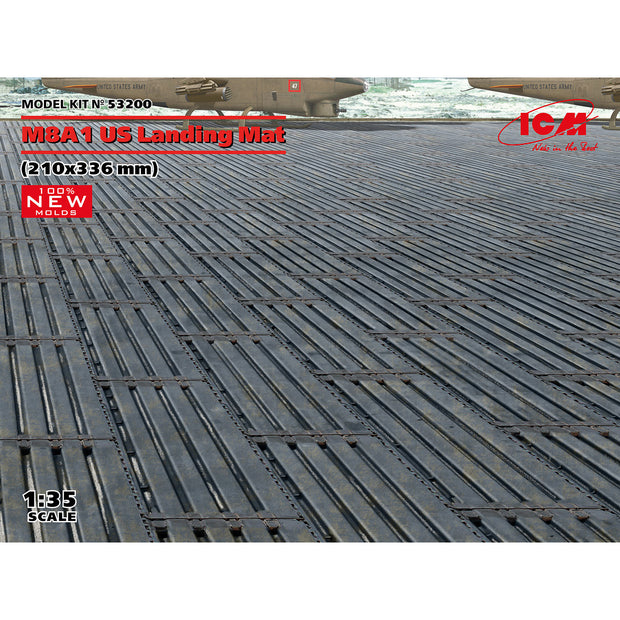 M8A1 US Landing Mat 8,2*13,2in (210×336mm) Scale 1:35 Plastic Model Kit ICM53200