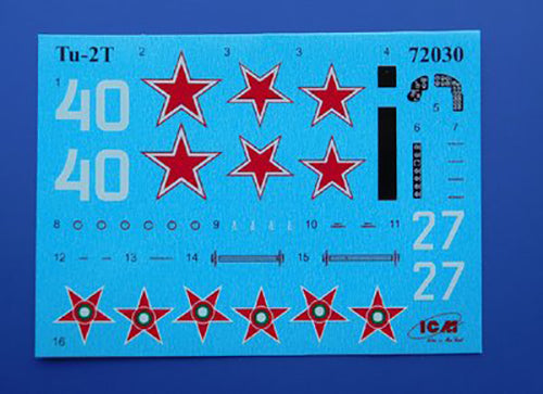 ICM 72030 Plastic model kit aircraft Scale 1:72 Tu-2T, Soviet torpedo plane