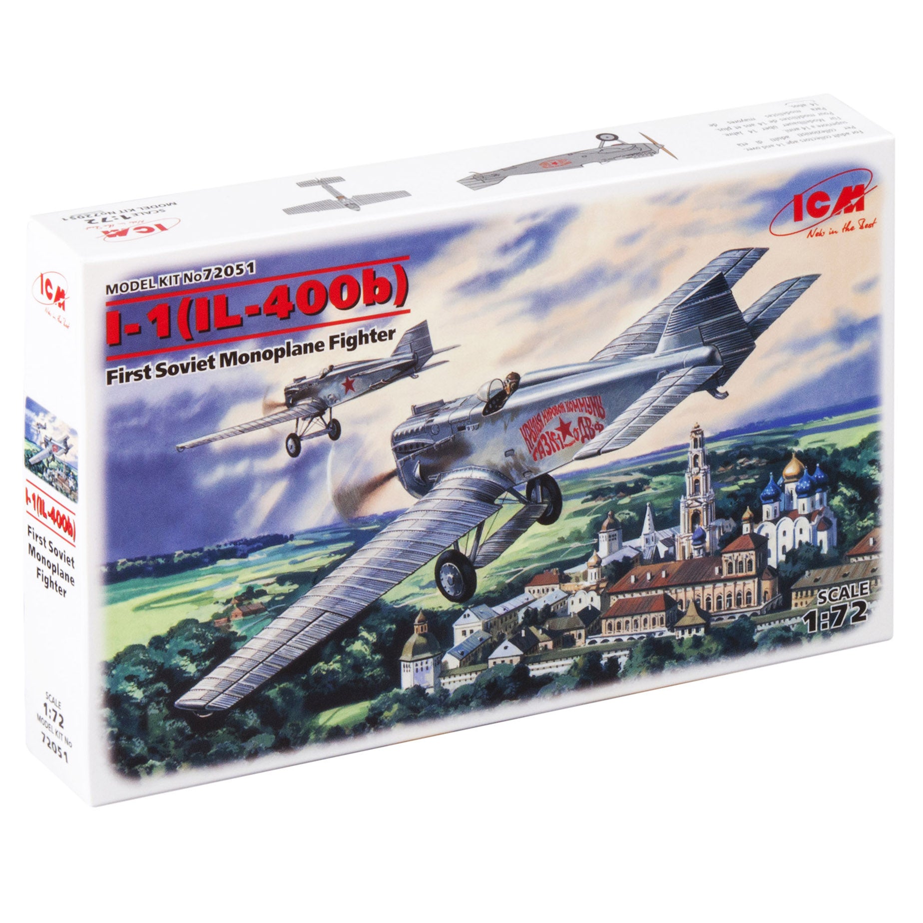 ICM 72051 Plastic model kit aircraft Scale 1:72 I-1 (IL-400b) Soviet fighter