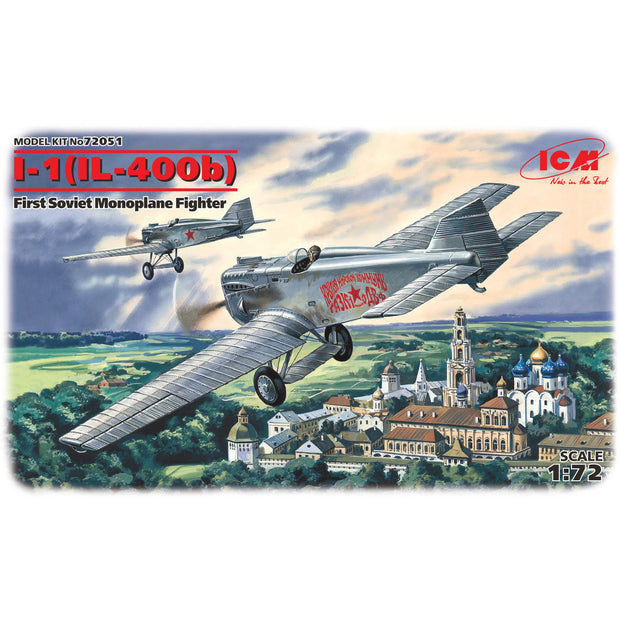 ICM 72051 Plastic model kit aircraft Scale 1:72 I-1 (IL-400b) Soviet fighter