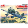 ICM 72073 Plastic model kit Scale aircraft 1:72 I-16 type 18 WWII Soviet fighter