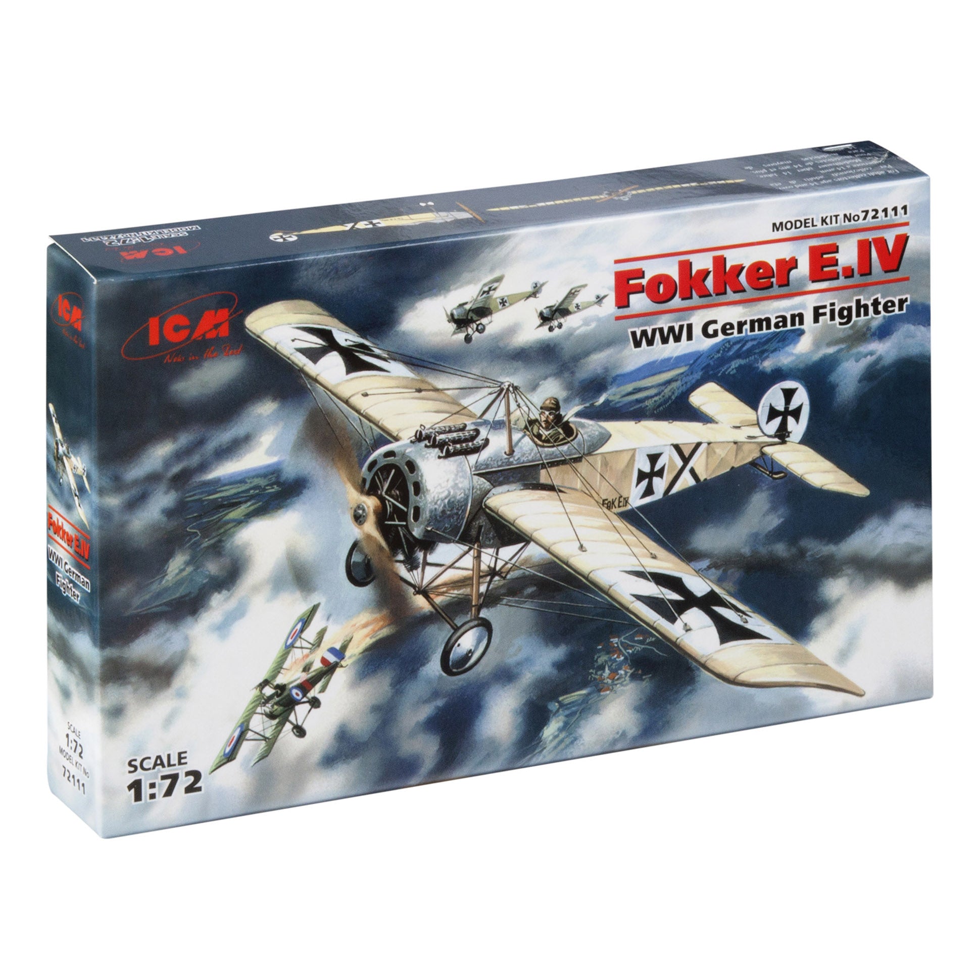 ICM 72111 Plastic model kit aircraft Scale 1:72 Fokker E-IV model plastic kits