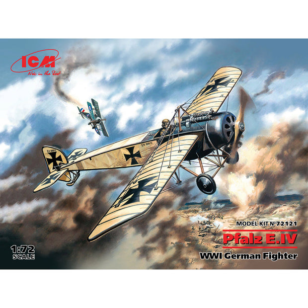 ICM 72121 Plastic model kit aircraft Scale 1:72 Pfalz E.IV WWI German fighter