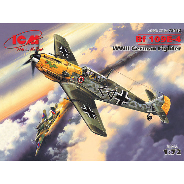 ICM 72132 Plastic model aircraft 1:72 Messerschmitt Bf109E-4 WWII German fighter