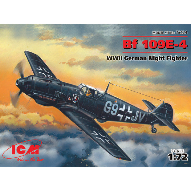 ICM 72134 Scale aircraftmodel 1:72 Messerschmitt Bf-109E-4 WWII German fighter