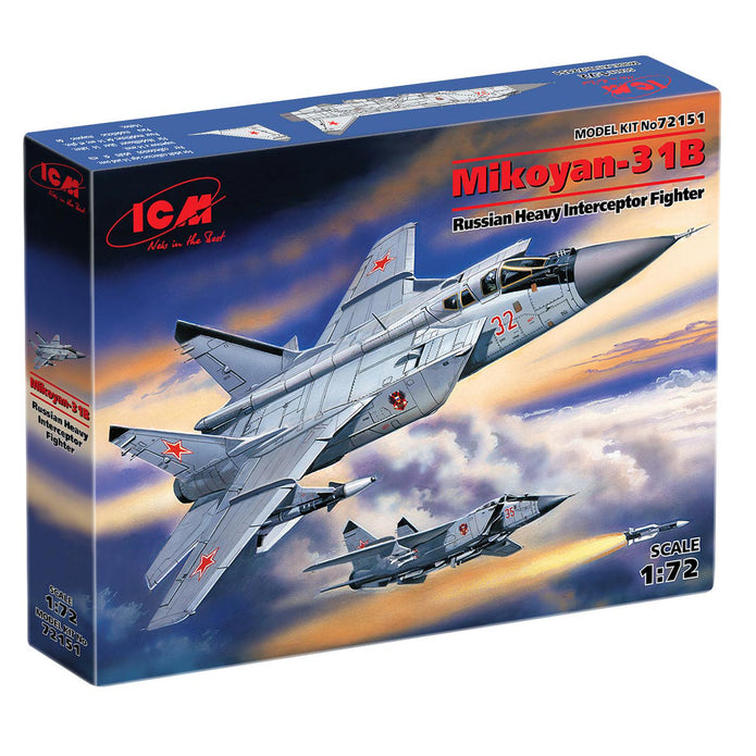 ICM 72151 model aircraft 1:72 MiG-31 Foxhound Soviet heavy fighter-interceptor
