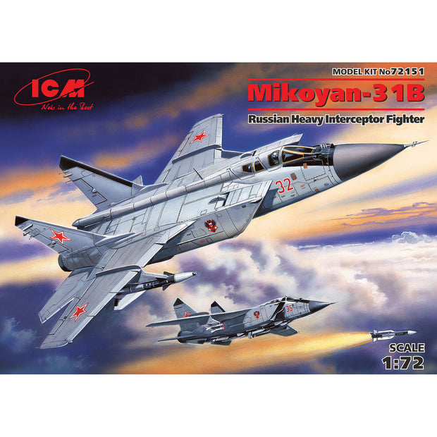 ICM 72151 model aircraft 1:72 MiG-31 Foxhound Soviet heavy fighter-interceptor