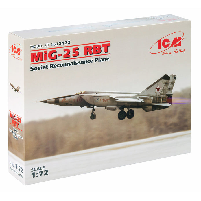 ICM 72172 Plastic model kit aircraft 1:72 MiG-25 RBT Soviet Reconnaissance Plane